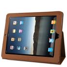 High Quality Leather Case with Holder for iPad 2(Coffee) - 1