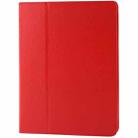 High Quality Litchi Texture Folding Leather with Sleep / Wake-up & Holder Function for iPad 2 / iPad 3 / iPad 4 (Red) - 3