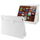 High Quality Litchi Texture Folding Leather with Sleep / Wake-up & Holder Function for iPad 2 / iPad 3 / iPad 4 (White) - 1