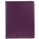 360 Degree Rotatable Leather Case with Sleep / Wake-up Function & Holder for New iPad (iPad 3)(Purple) - 2