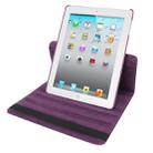 360 Degree Rotatable Leather Case with Sleep / Wake-up Function & Holder for New iPad (iPad 3)(Purple) - 6