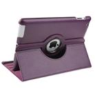 360 Degree Rotatable Leather Case with Sleep / Wake-up Function & Holder for New iPad (iPad 3)(Purple) - 7