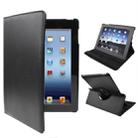360 Degree Rotatable PU Leather Case with Sleep / Wake-up Function & Holder for New iPad (iPad 3) / iPad 2 / iPad 4, Black(Black) - 1