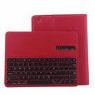 Bluetooth 3.0 Keyboard with Detachable Leather Tablet Case for iPad 4 / 3 / 2(Red) - 2