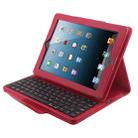 Bluetooth 3.0 Keyboard with Detachable Leather Tablet Case for iPad 4 / 3 / 2(Red) - 6