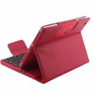 Bluetooth 3.0 Keyboard with Detachable Leather Tablet Case for iPad 4 / 3 / 2(Red) - 7