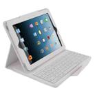 Bluetooth 3.0 Keyboard with Detachable Leather Tablet Case for iPad 4 / 3 / 2(White) - 7