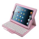 Bluetooth 3.0 Keyboard with Detachable Leather Tablet Case for iPad 4 / 3 / 2(Pink) - 1