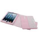 Bluetooth 3.0 Keyboard with Detachable Leather Tablet Case for iPad 4 / 3 / 2(Pink) - 4