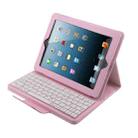 Bluetooth 3.0 Keyboard with Detachable Leather Tablet Case for iPad 4 / 3 / 2(Pink) - 6