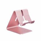 Aluminum Stand Desktop Holder for iPad, iPhone, Galaxy, Huawei, Xiaomi, HTC, Sony, and other Mobile Phones or Tablets(Rose Gold) - 1