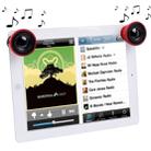3.5mm Stereo Mini Mobile Speaker for New iPad (iPad 3) / iPad 2 / iPhone 5 / iPhone 4 & 4S / Tablet PC / Laptop, Red(Red) - 1