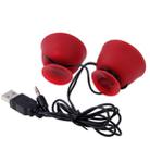 3.5mm Stereo Mini Mobile Speaker for New iPad (iPad 3) / iPad 2 / iPhone 5 / iPhone 4 & 4S / Tablet PC / Laptop, Red(Red) - 4
