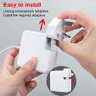 Travel Power Adapter Charger, US Plug(White) - 5