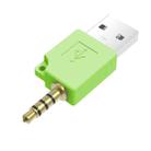For iPod shuffle 3rd / 2nd USB Data Dock Charger Adapter, Length: 4.6cm(Green) - 1