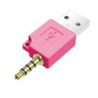 For iPod shuffle 3rd / 2nd USB Data Dock Charger Adapter, Length: 4.6cm(Magenta) - 1