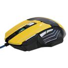 7 Buttons with Scroll Wheel 5000 DPI LED Wired Optical Gaming Mouse for Computer PC Laptop(Yellow) - 1