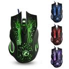 Estone X9 USB 6 Buttons 2400 DPI Wired Multi Color LED Optical Gaming Mouse for Computer PC Laptop(Black) - 1