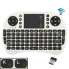 2.4GHz Mini Wireless Keyboard Mouse Combo with Touchpad & USB Receiver, English Keyboard / Russian Keyboard(White) - 1