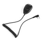 Baofeng Clip-on Speaker Microphone for Walkie Talkies, 3.5mm + 2.5mm Earphone + Mic Plug(Black) - 2