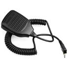 Clip-on Speaker Microphone for Walkie Talkies, 3.5mm + 2.5mm Earphone + Mic Plug(Black) - 2