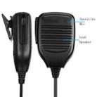 Clip-on Speaker Microphone for Walkie Talkies, 3.5mm + 2.5mm Earphone + Mic Plug(Black) - 4