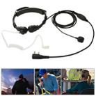 Throat control Transceiver Earpiece Headset for Walkie Talkies, 3.5mm + 2.5mm Plug(Black) - 1