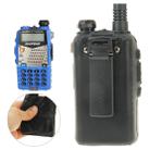 Pure Color Silicone Case for UV-5R Series Walkie Talkies(Black) - 1