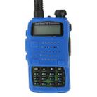 Pure Color Silicone Case for UV-5R Series Walkie Talkies(Blue) - 3