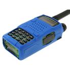 Pure Color Silicone Case for UV-5R Series Walkie Talkies(Blue) - 5