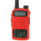 Pure Color Silicone Case for UV-5R Series Walkie Talkies(Red) - 3