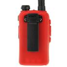 Pure Color Silicone Case for UV-5R Series Walkie Talkies(Red) - 4