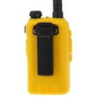 Pure Color Silicone Case for UV-5R Series Walkie Talkies(Yellow) - 4