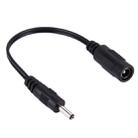 5.5 x 2.1mm DC Female to 3.5 x 1.35mm DC Male Power Connector Cable for Laptop Adapter, Length: 15cm(Black) - 1