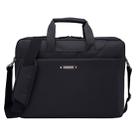 15.6 inch Portable One Shoulder Waterproof Nylon Laptop Bag, Black (301#)(Black) - 1
