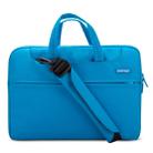 POFOKO 12 inch Portable Single Shoulder Laptop Bag for Laptop(Blue) - 1