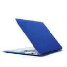 For MacBook Air 13.3 inch A1466 2012-2017 / A1369 2010-2012 Laptop Crystal Hard Protective Case(Dark Blue) - 1