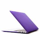 Laptop Crystal Protective Case for Macbook Air 11.6 inch(Purple) - 1