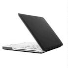 Frosted Hard Plastic Protection Case for Macbook Pro 13.3 inch(Black) - 1