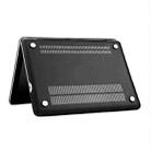 Frosted Hard Plastic Protection Case for Macbook Pro 13.3 inch(Black) - 5