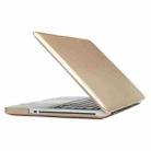 Frosted Hard Plastic Protection Case for Macbook Pro 13.3 inch(Gold) - 1