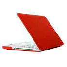 Frosted Hard Plastic Protection Case for Macbook Pro 13.3 inch A1278(Red) - 1