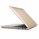 Laptop Frosted Hard Plastic Protection Case for Macbook Pro Retina 13.3 inch(Gold) - 1