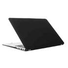 For MacBook Air 13.3 inch A1466 2012-2017 / A1369 2010-2012 Laptop Frosted Hard Plastic Protective Case(Black) - 1