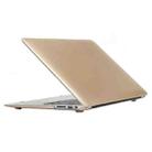 For MacBook Air 13.3 inch A1466 2012-2017 / A1369 2010-2012 Laptop Frosted Hard Plastic Protective Case(Gold) - 1