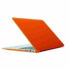 For MacBook Air 13.3 inch A1466 2012-2017 / A1369 2010-2012 Laptop Frosted Hard Plastic Protective Case(Orange) - 1