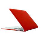 For Macbook Air 11.6 inch Frosted Hard Plastic Protection Case(Red) - 1