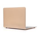 Metal Texture Series Hard Shell Plastic Protective Case for Macbook 12inch(Gold) - 1