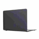 Laptop Translucent Frosted Hard Plastic Protective Case for Macbook 12 inch(Black) - 1