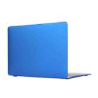 Laptop Translucent Frosted Hard Plastic Protective Case for Macbook 12 inch(Dark Blue) - 1